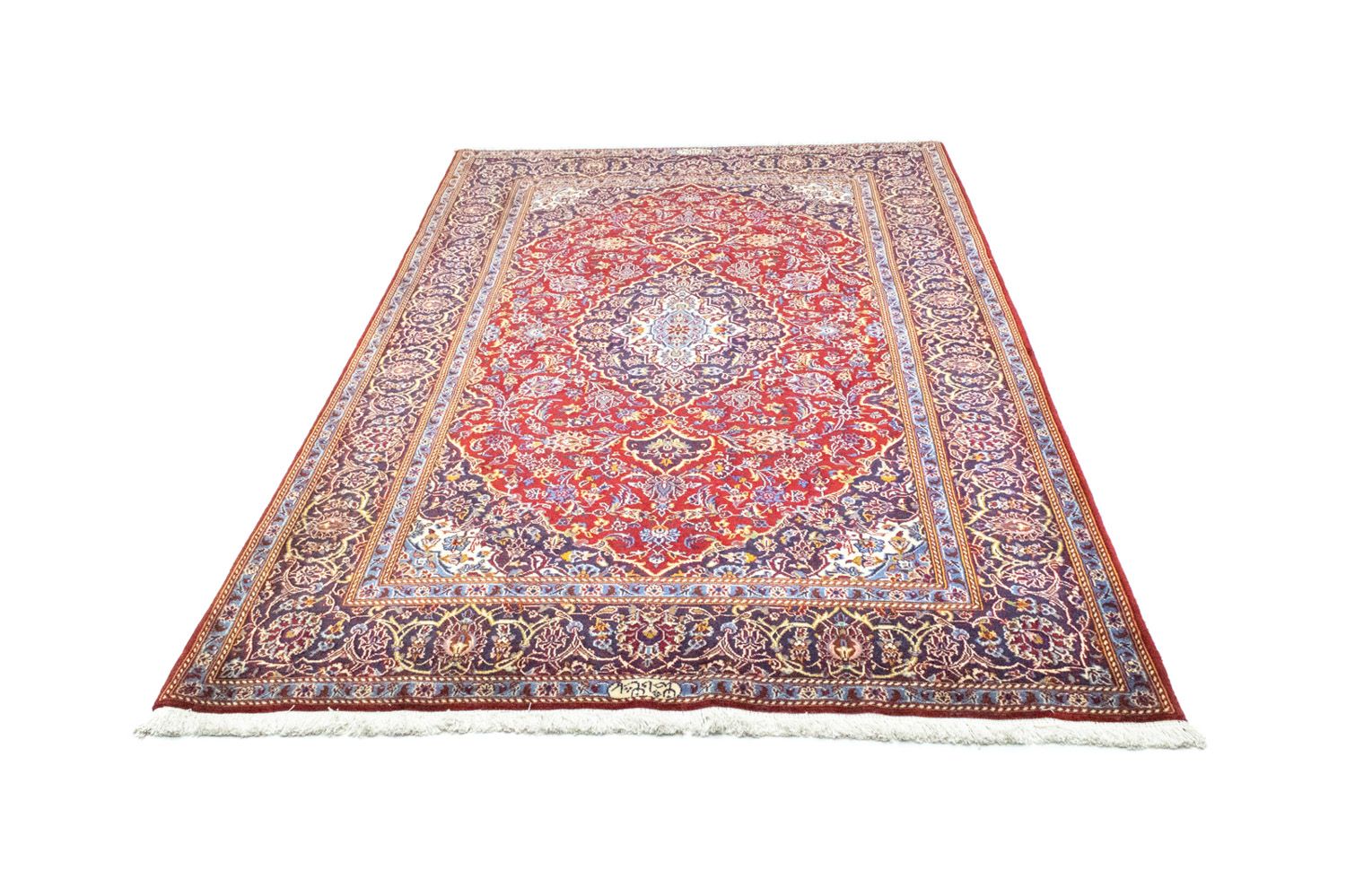 Persisk tæppe - Keshan - 222 x 138 cm - rød