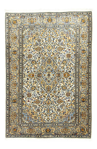 Persisk tæppe - Keshan - 210 x 143 cm - beige