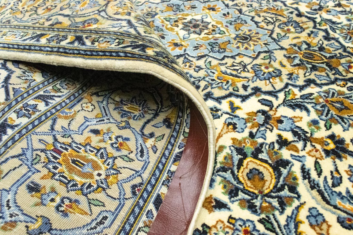 Persisk tæppe - Keshan - 210 x 143 cm - beige