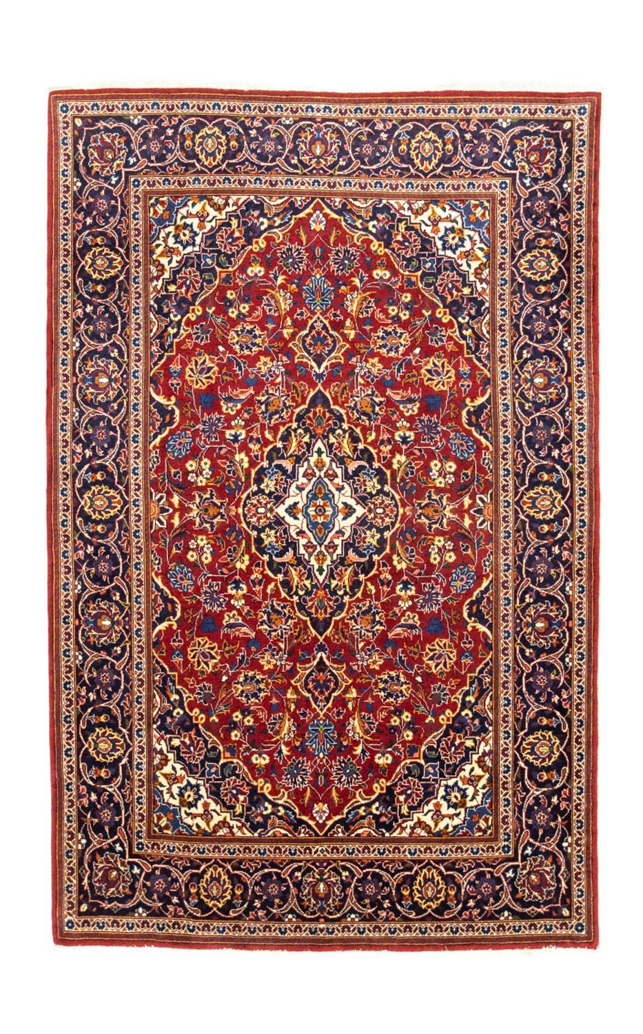 Persisk tæppe - Keshan - 210 x 135 cm - rød