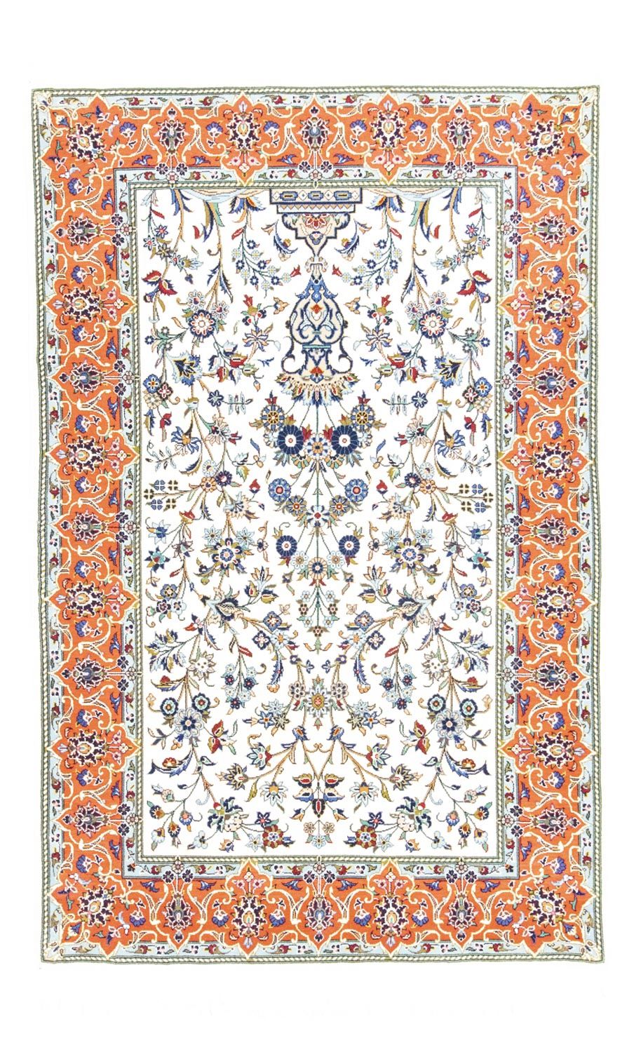 Persisk tæppe - Tabriz - 215 x 141 cm - beige