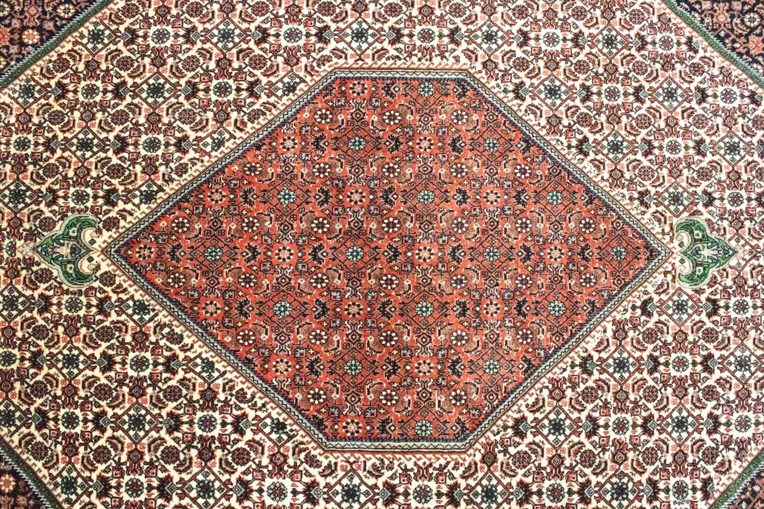 Persisk tæppe - Bijar - 300 x 199 cm - rød