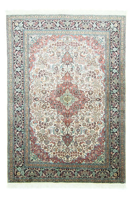 Silketæppe - Kashmir Silk - 218 x 153 cm - beige