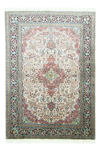 Silketæppe - Kashmir Silk - 218 x 153 cm - beige