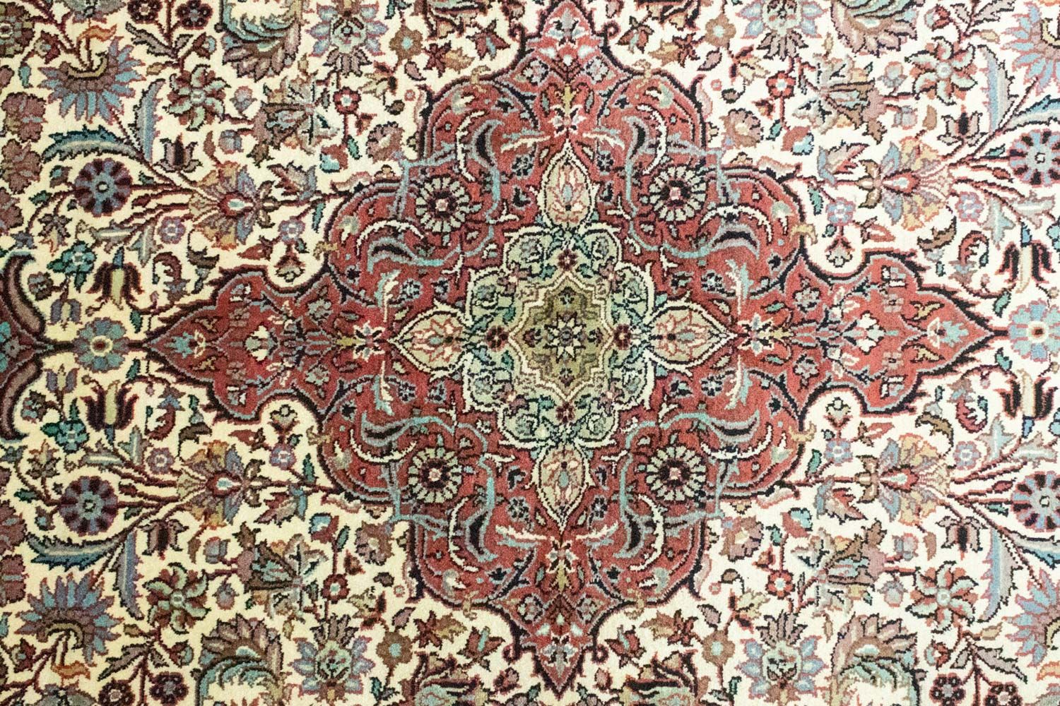 Silketæppe - Kashmir Silk - 218 x 153 cm - beige