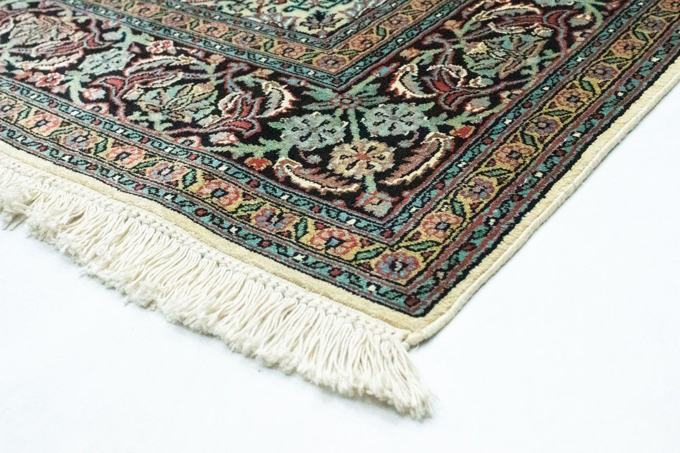 Kashmirsilke Tæppe 218x153cm - Orientalsk tæppe