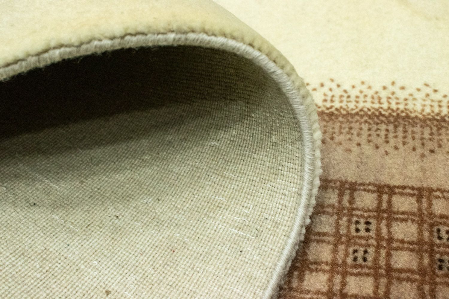 Løber Gabbeh Tæppe - Loribaft Persisk - 271 x 70 cm - beige