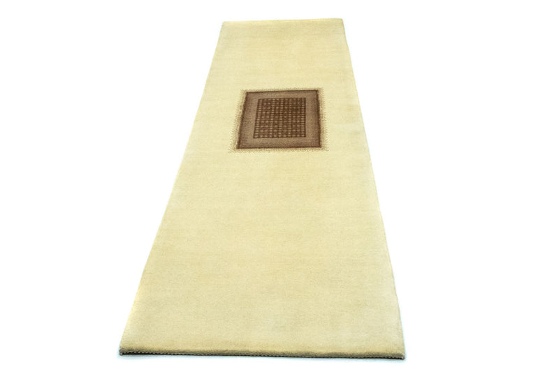 Løber Gabbeh Tæppe - Loribaft Persisk - 271 x 70 cm - beige