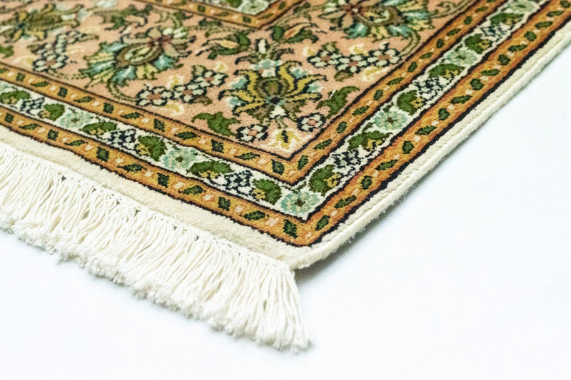Silketæppe - Kashmir Silk - 183 x 125 cm - beige