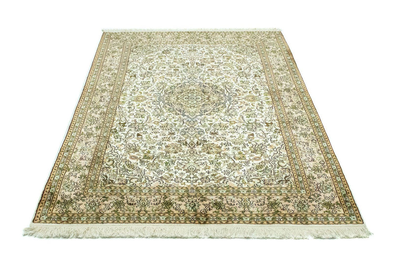 Silketæppe - Kashmir Silk - 183 x 125 cm - beige