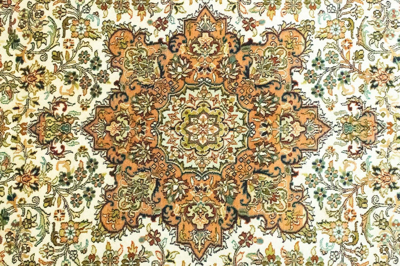 Silketæppe - Kashmir Silk - 308 x 217 cm - beige