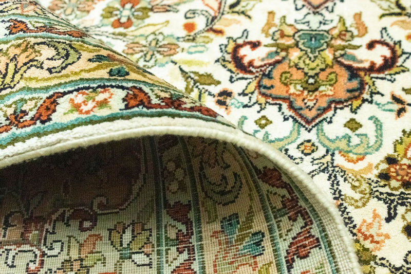 Silketæppe - Kashmir Silk - 308 x 217 cm - beige