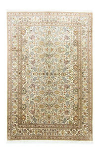 Silketæppe - Kashmir Silk - 274 x 184 cm - beige