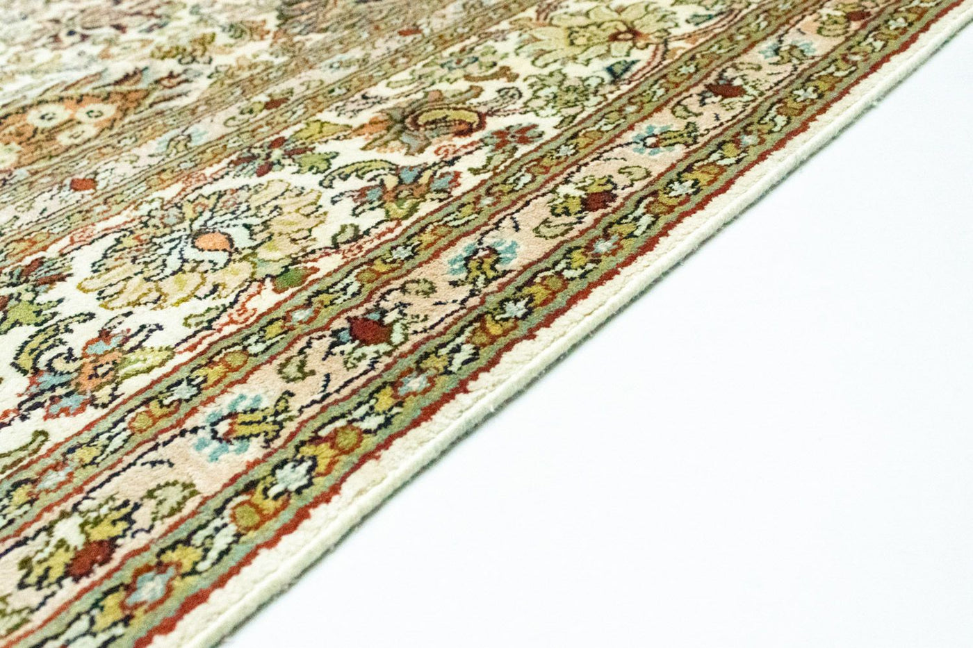 Kashmirsilke Tæppe 274x184cm - Orientalsk tæppe