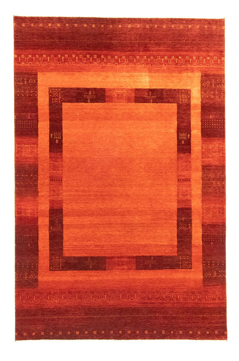 Gabbeh Tæppe - Loribaft Persisk - 301 x 198 cm - rød
