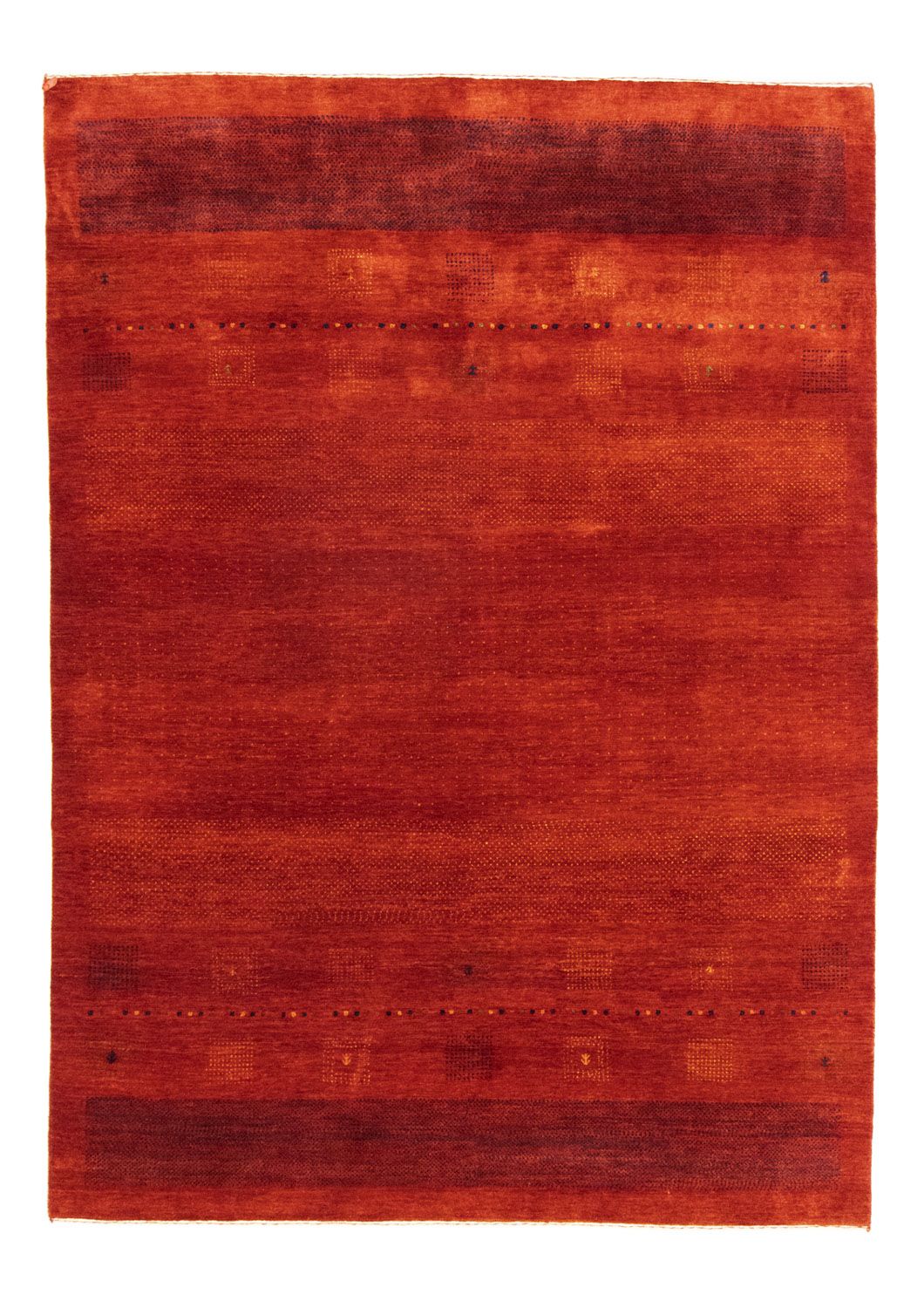 Gabbeh-tæppe - Indus - 232 x 169 cm - rød