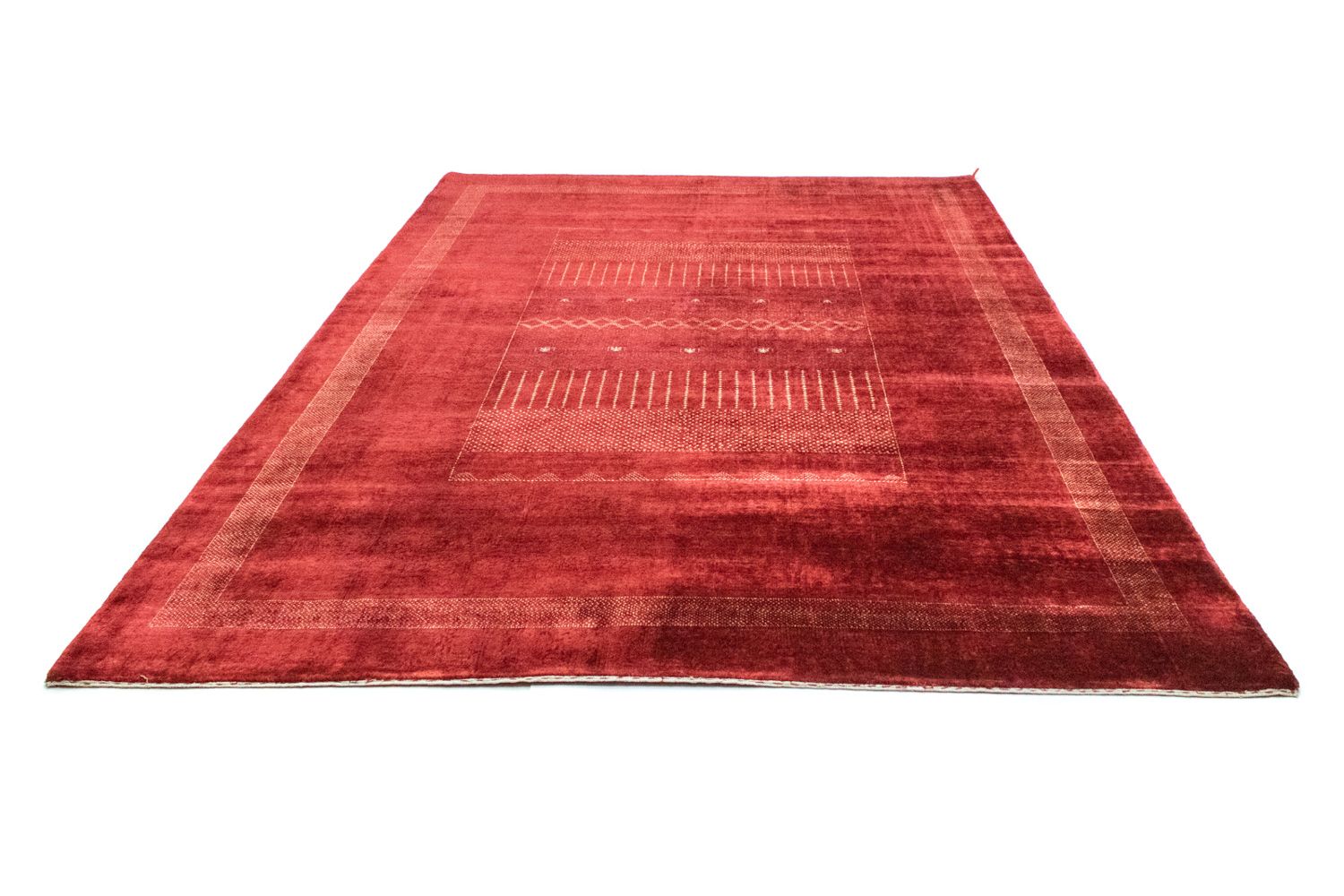 Gabbeh-tæppe - Indus - 291 x 204 cm - rød