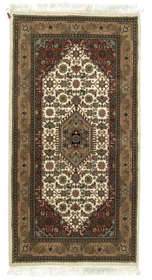 Persisk tæppe - Bijar - 141 x 74 cm - beige