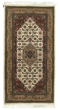 Persisk tæppe - Bijar - 141 x 74 cm - beige