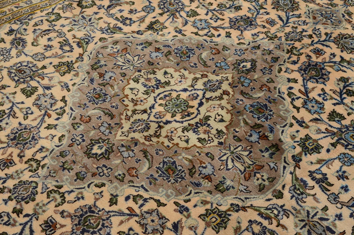 Persisk tæppe - Keshan - 341 x 237 cm - beige