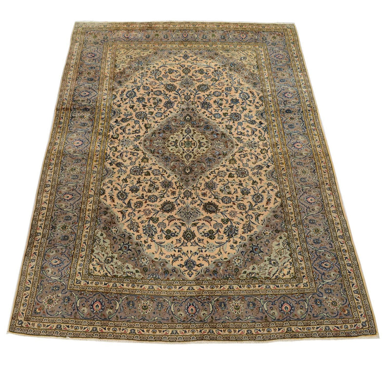Persisk tæppe - Keshan - 341 x 237 cm - beige