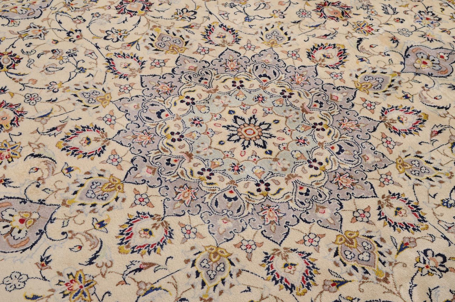 Persisk tæppe - Keshan - 351 x 253 cm - beige