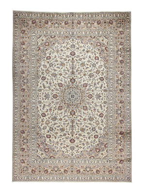 Persisk tæppe - Keshan - 350 x 248 cm - beige