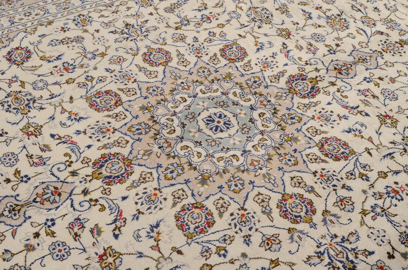 Persisk tæppe - Keshan - 350 x 248 cm - beige