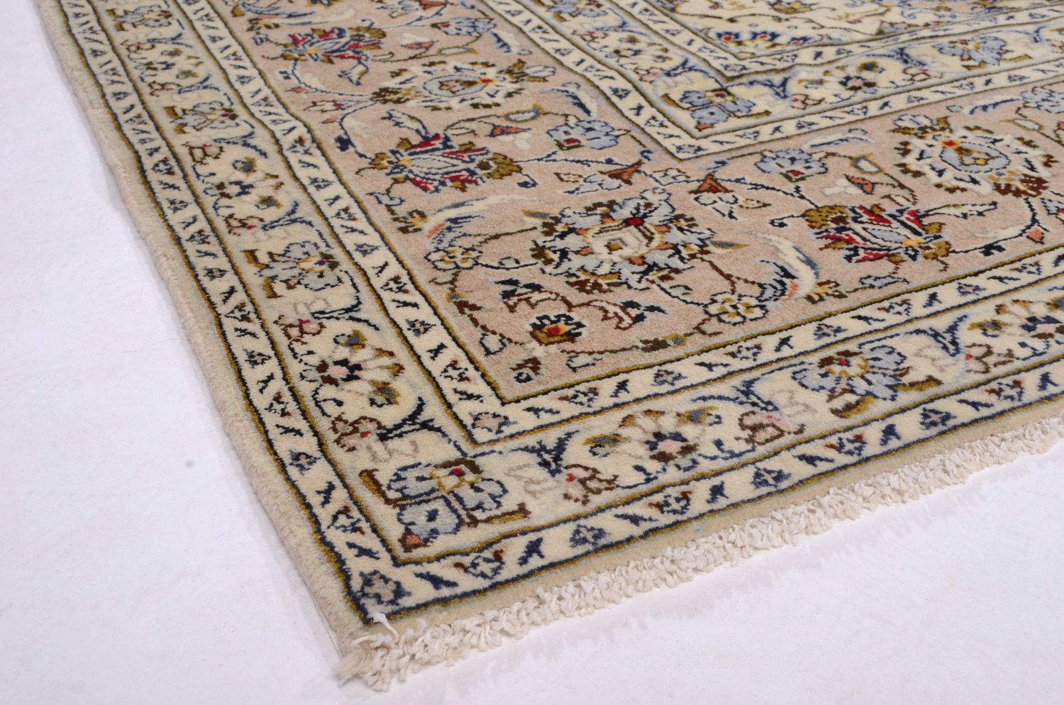 Persisk tæppe - Keshan - 350 x 248 cm - beige