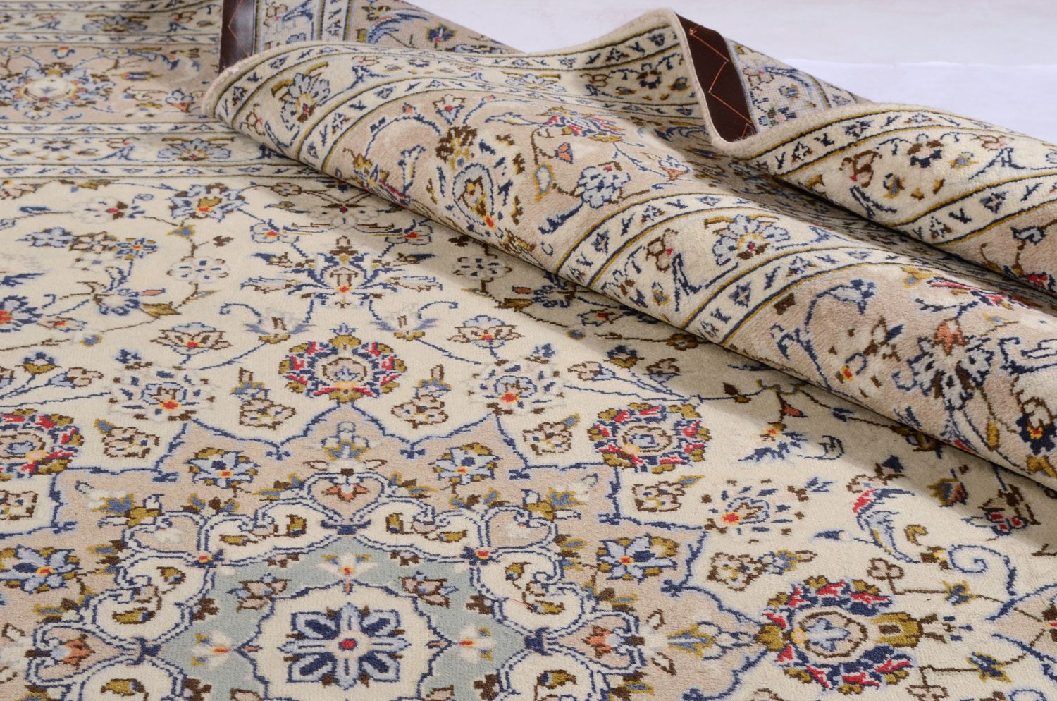 Persisk tæppe - Keshan - 350 x 248 cm - beige