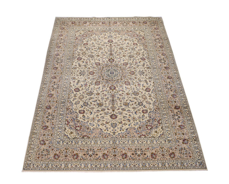 Persisk tæppe - Keshan - 350 x 248 cm - beige