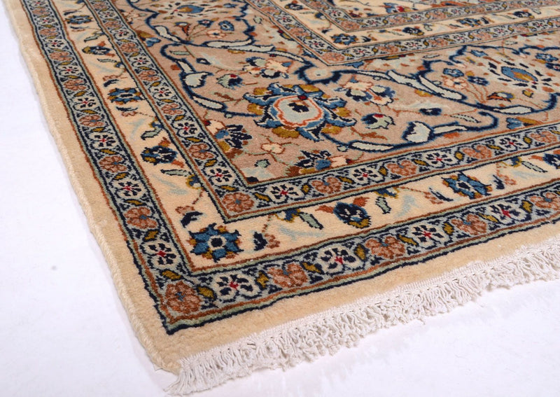 Persisk tæppe - Keshan - 379 x 241 cm - beige