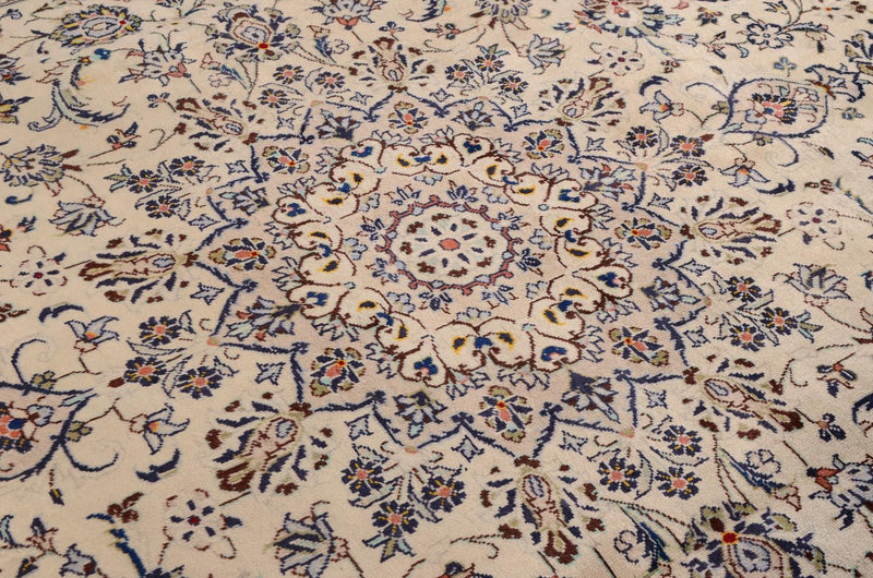 Persisk tæppe - Keshan - 338 x 240 cm - beige