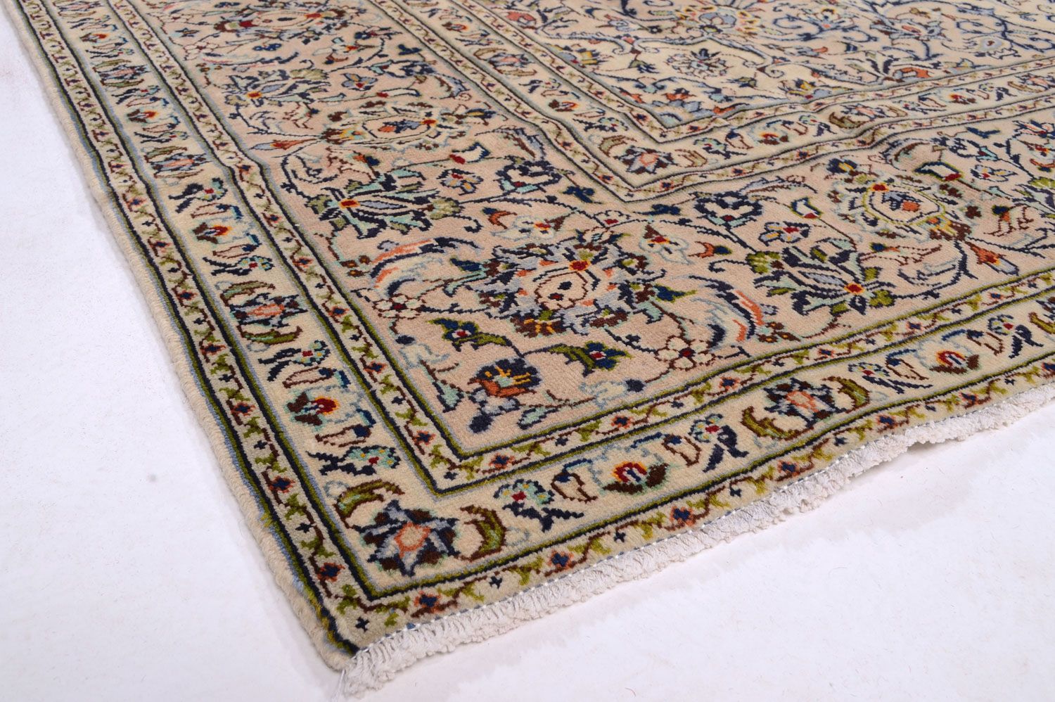 Persisk tæppe - Keshan - 338 x 240 cm - beige