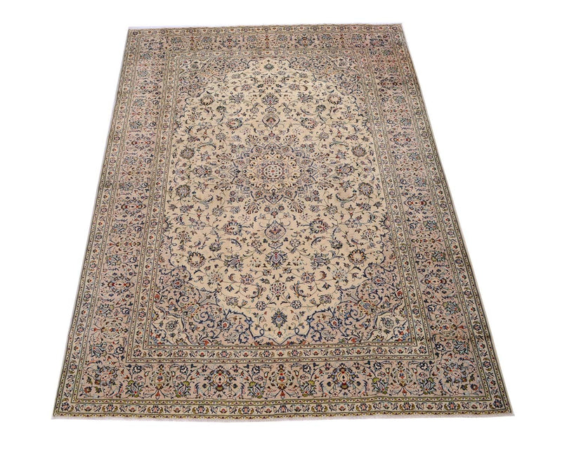 Persisk tæppe - Keshan - 338 x 240 cm - beige
