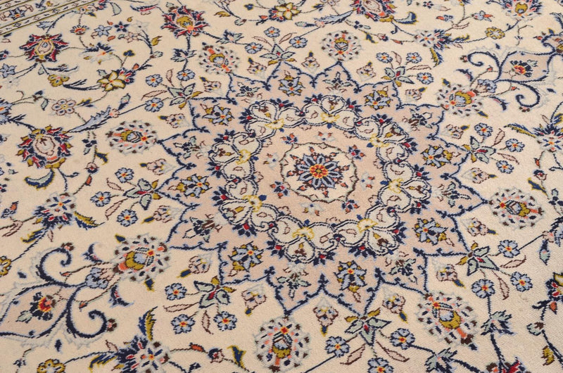 Persisk tæppe - Keshan - 350 x 246 cm - beige