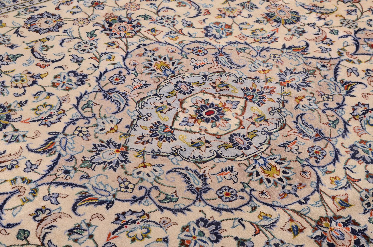 Persisk tæppe - Keshan - 362 x 252 cm - beige