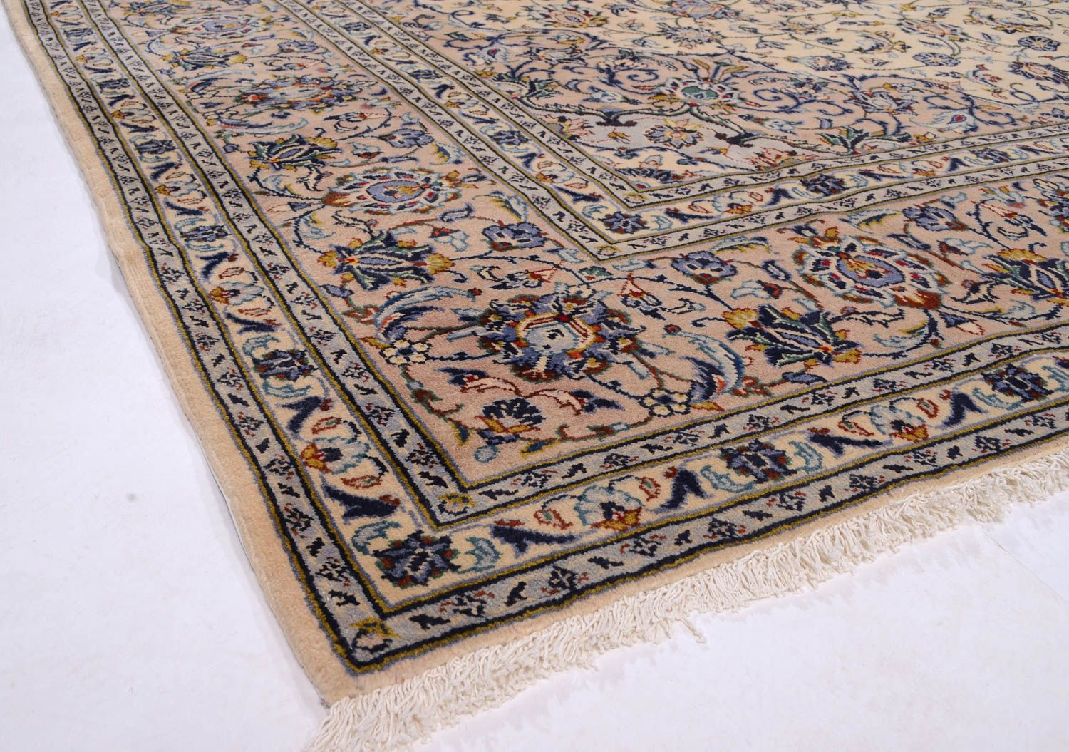 Persisk tæppe - Keshan - 362 x 252 cm - beige