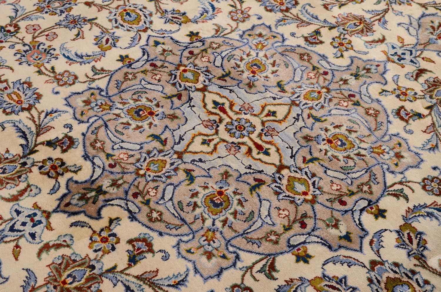 Persisk tæppe - Keshan - 342 x 243 cm - beige