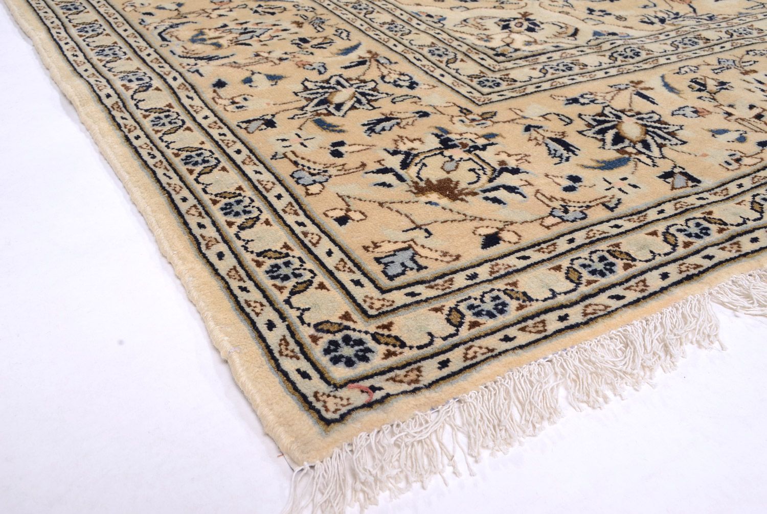 Persisk tæppe - Keshan - 343 x 242 cm - beige