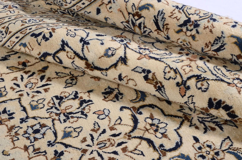 Persisk tæppe - Keshan - 343 x 242 cm - beige