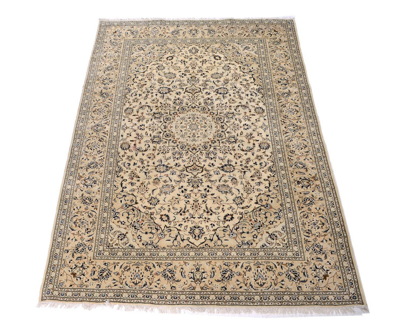 Persisk tæppe - Keshan - 343 x 242 cm - beige