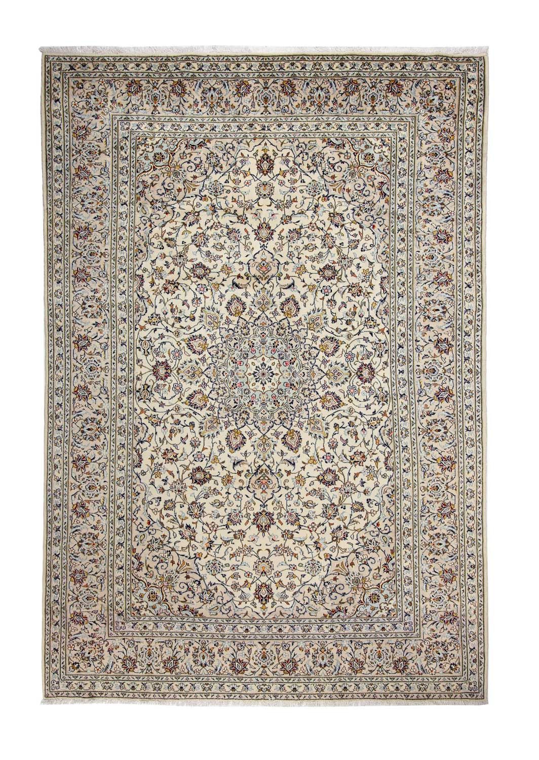 Persisk tæppe - Keshan - 361 x 247 cm - beige