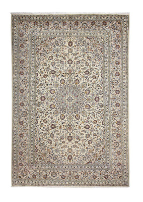 Persisk tæppe - Keshan - 361 x 247 cm - beige