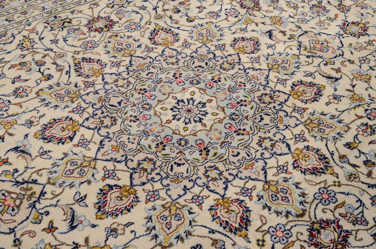 Persisk tæppe - Keshan - 361 x 247 cm - beige