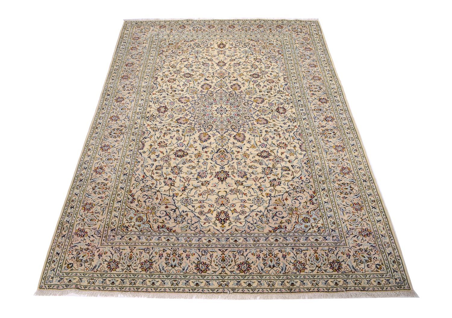 Persisk tæppe - Keshan - 361 x 247 cm - beige