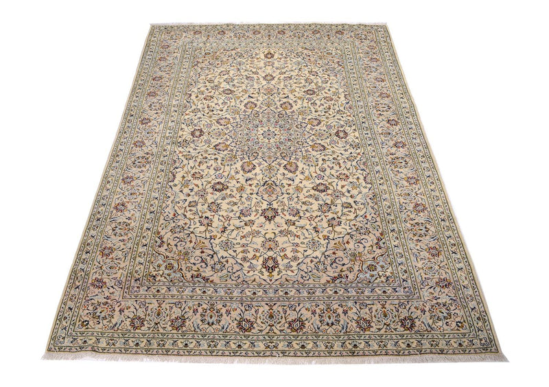 Persisk tæppe - Keshan - 361 x 247 cm - beige