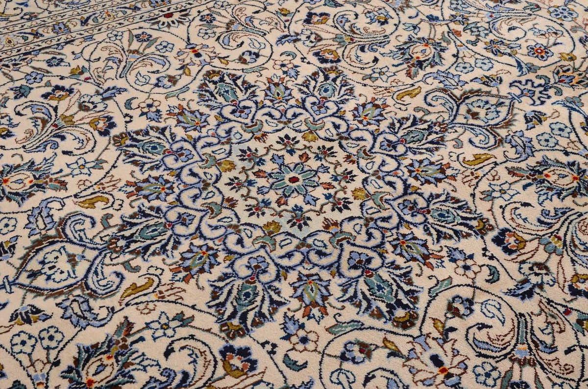 Persisk tæppe - Keshan - 323 x 231 cm - beige