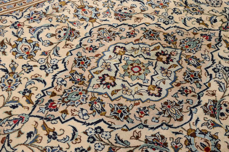 Persisk tæppe - Keshan - 314 x 192 cm - beige