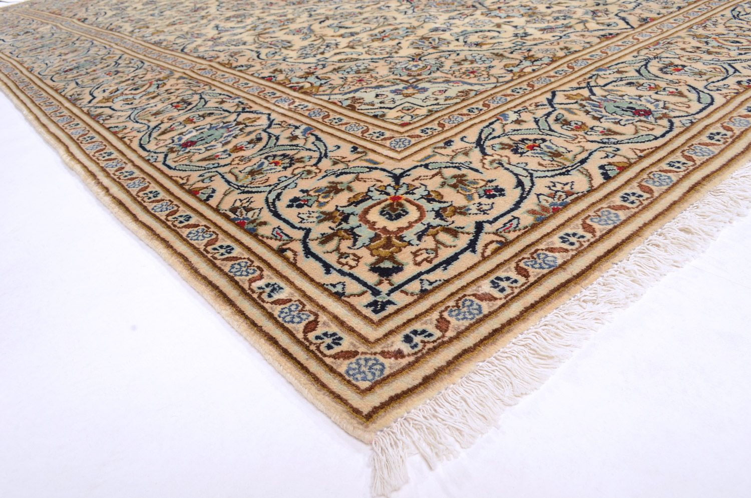 Persisk tæppe - Keshan - 314 x 192 cm - beige